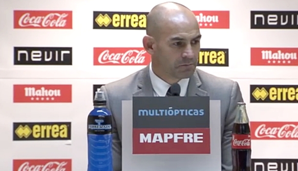 Paco Jémez, en la rueda de prensa del pasado sábado / pasionporelrayo.com