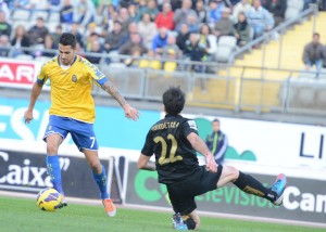 Vitolo marcó su noveno gol de la temporada / Samuel Sánchez (udlaspalmas.net)