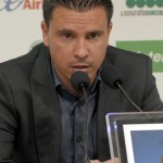 Sergio Lobera, este sábado en sala de prensa / Samuel Sánchez (UDLASPALMAS.NET)