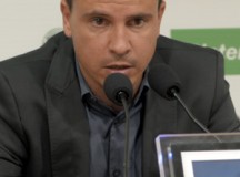 Sergio Lobera, este sábado en sala de prensa / Samuel Sánchez (UDLASPALMAS.NET)