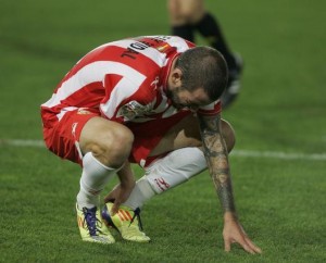 Aleix Vidal fue el autor del gol almeriense / elalmeria.es