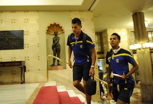 LLEGADA UD LAS PALMAS AL HOTEL SANTA CATALINAC300911