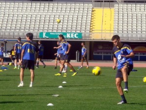 Tyronne, entrenamiento