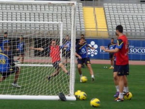 Javi Castellano, entrenamiento