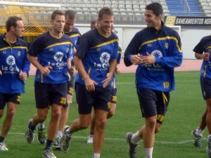 Javi Castellano, entrenamiento