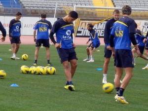 Quiroga, entrenamiento