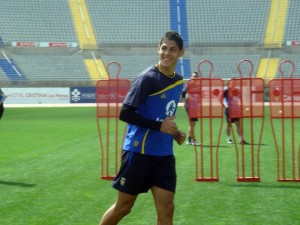 Quiroga, entrenamiento