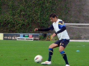 Sergio Suárez, entrenamiento