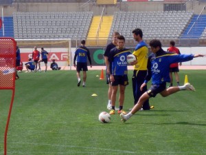 Sergio Suárez, entrenamiento