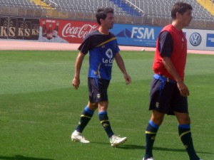 Javi Guerrero, entrenamiento