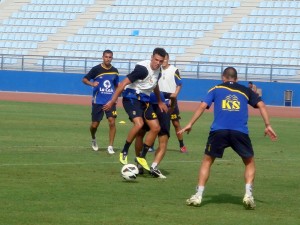 Tyronne, entrenamiento