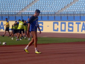 Tyronne, entrenamiento