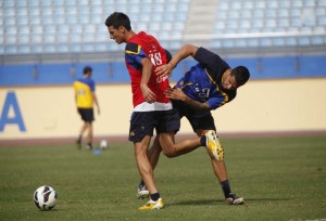 Vicente Gómez, entrenamiento