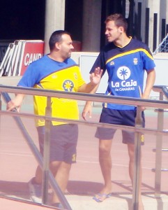 Javi Castellano, entrenamiento