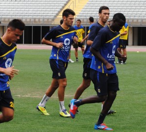 Tyronne, entrenamiento