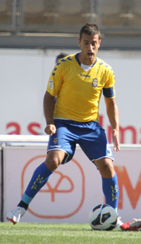 David García, en un encuentro de esta temporada / Daniel Cáceres (udlaspalmas.net)