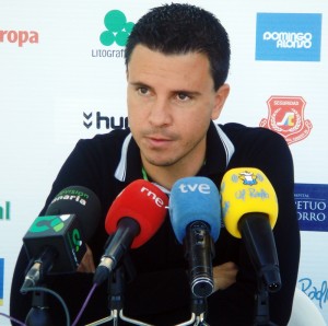 Sergio Lobera, en la rueda de prensa de este sábado