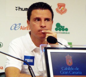 Sergio Lobera, en la rueda de prensa de este viernes