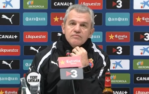 Javier Aguirre, este viernes en rueda de prensa