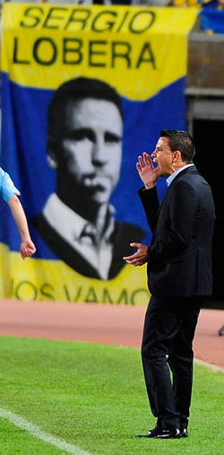 Lobera, en el partido ante el Elche / Mykel
