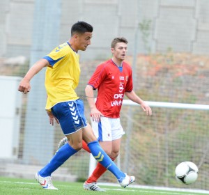 Cristian Herrera marcó los dos goles / Samuel Sánchez (udlaspalmas.net)