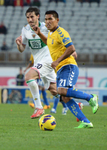 Andy Pando ha sido el último jugador extranjero en debutar / Samuel Sánchez (udlaspalmas.net)