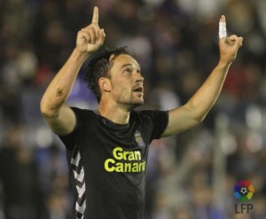 Tato, en la celebración del primer tanto / LFP