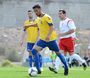 Héctor Figueroa (4), Asdrúbal, Cristian Herrera, Leandro, Néstor, Artiles y Matías, autores de los goles · La vela chica le saca siete puntos al Atlético Granadilla, segundo clasificado y rival del domingo · La mayor goleada de la historia del filial.
