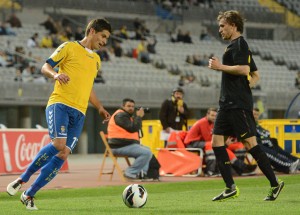 Francis Suárez estrenó titularidad pero fue el primer sustituido / Samuel Sánchez (udlaspalmas.net)
