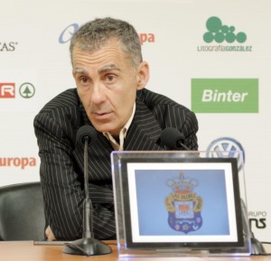 Carlos Terrazas, en la rueda de prensa de este sábado / Samuel Sánchez (udlaspalmas.net)