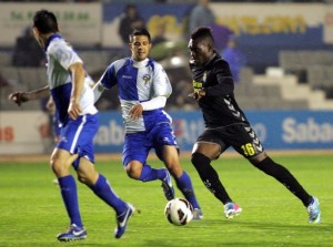 Thievy, en el partido de este domingo / Acfi-Press (Canarias7)