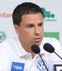 Sergio Lobera, esta mañana en rueda de prensa