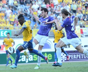 El Guadalajara volvió alinear a Jony, Javi Barral y Cristian Fernández / Samuel Sánchez (udlaspalmas.net)