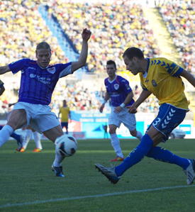 Dani Castellano, en el encuentro ante el Guadalajara / udlaspalmas.net