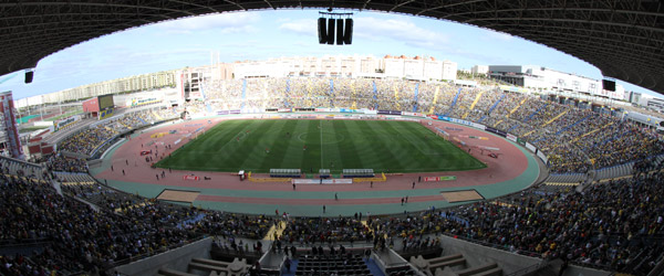Imagen panorámica del Estadio este sábado / Daniel Cáceres (udlaspalmas.net)