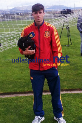 Héctor Hernández, con la sub-19 / udlaspalmas.net