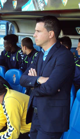 Sergio Lobera, este sábado en El Toralín / Web Oficial