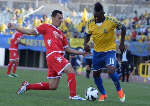 Thievy marcó su décimo gol de la temporada / Samuel Sánchez (udlaspalmas.net)