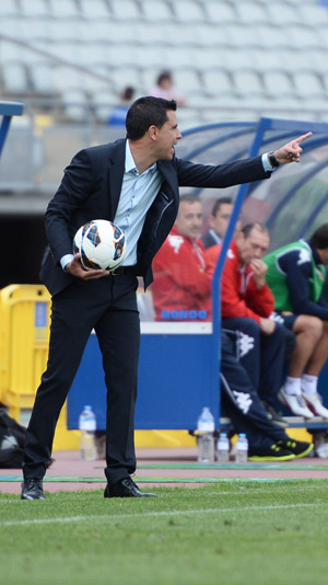 Sergio Lobera, en una acción este sábado / Samuel Sánchez (udlaspalmas.net)