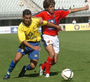 Nauzet Alemán, en un partido en Segunda División B / Canarias7