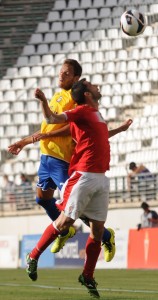 Javi Castellano fue la única novedad en la alineación / Alberto Gozalo