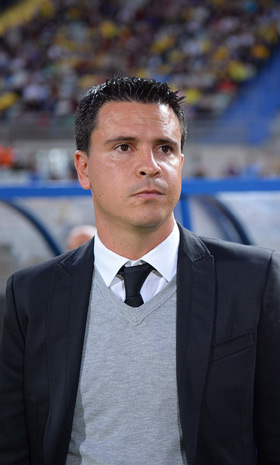 Sergio Lobera, entrenador ante el Almería / Samuel Sánchez (udlaspalmas.net)
