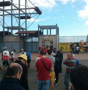 Imagen de las taquillas durante el día de ayer.