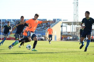 Imagen de Máyor durante el partido disputado en Maspaomas / Samuel Sánchez (udlaspalmas.net)