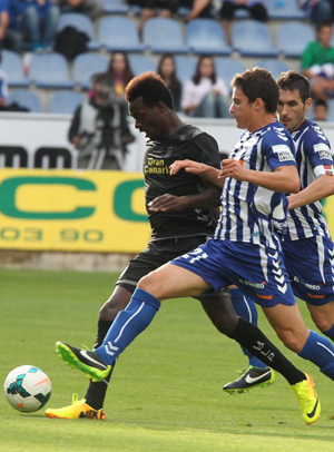 Macauley Chrisantus logró el primer tanto del equipo en esta temporada / El Correo de Álava