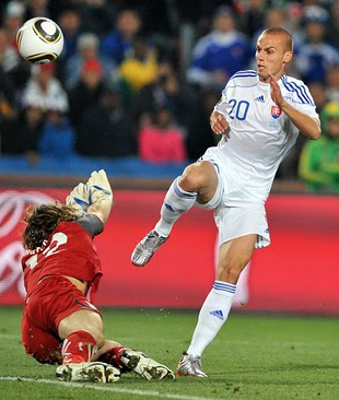 Kamil Kopúnek, con la selección de Eslovaquia