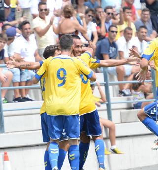 Ayoze Placeres anotó su primer gol como amarillo / Samuel Sánchez (UDLASPALMAS.NET)