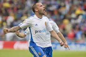 Apoño con la camiseta del Real Zaragoza / El Periódico de Aragón.