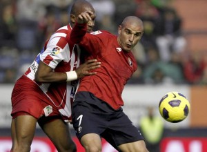 Carlos Aranda, durante su etapa en el Osasuna