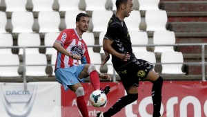 Deivid durante una acción del partido / Óscar Cela (La Voz de Galicia)